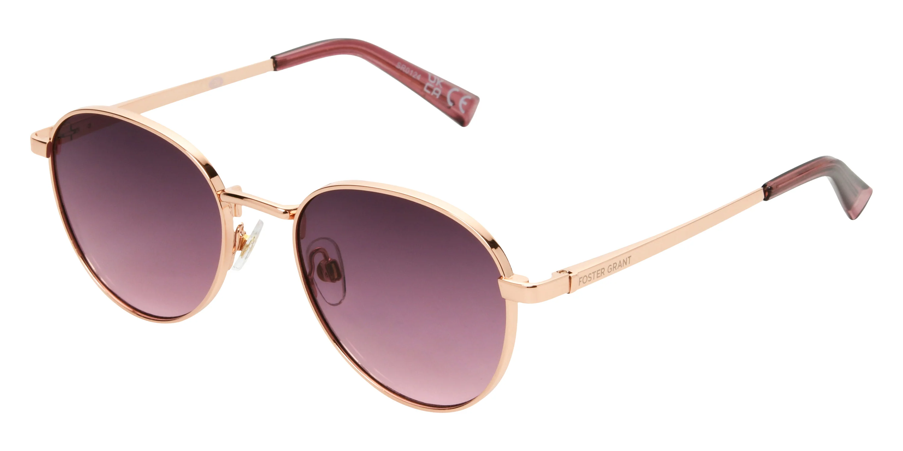 Foster Grant - Fashion Rose Gold Round Sunglasses 460 - Image 2